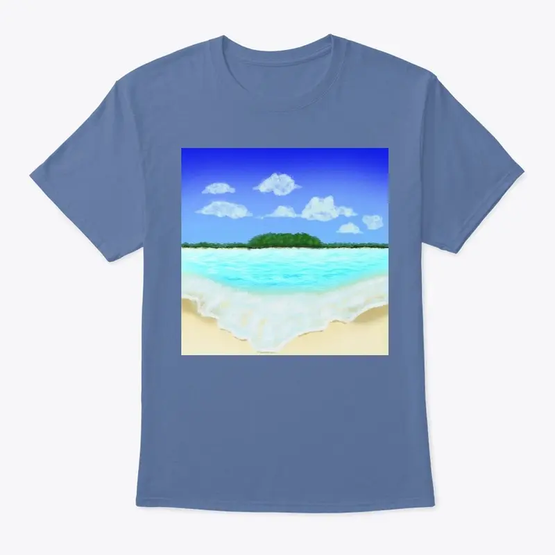 An island from the beach